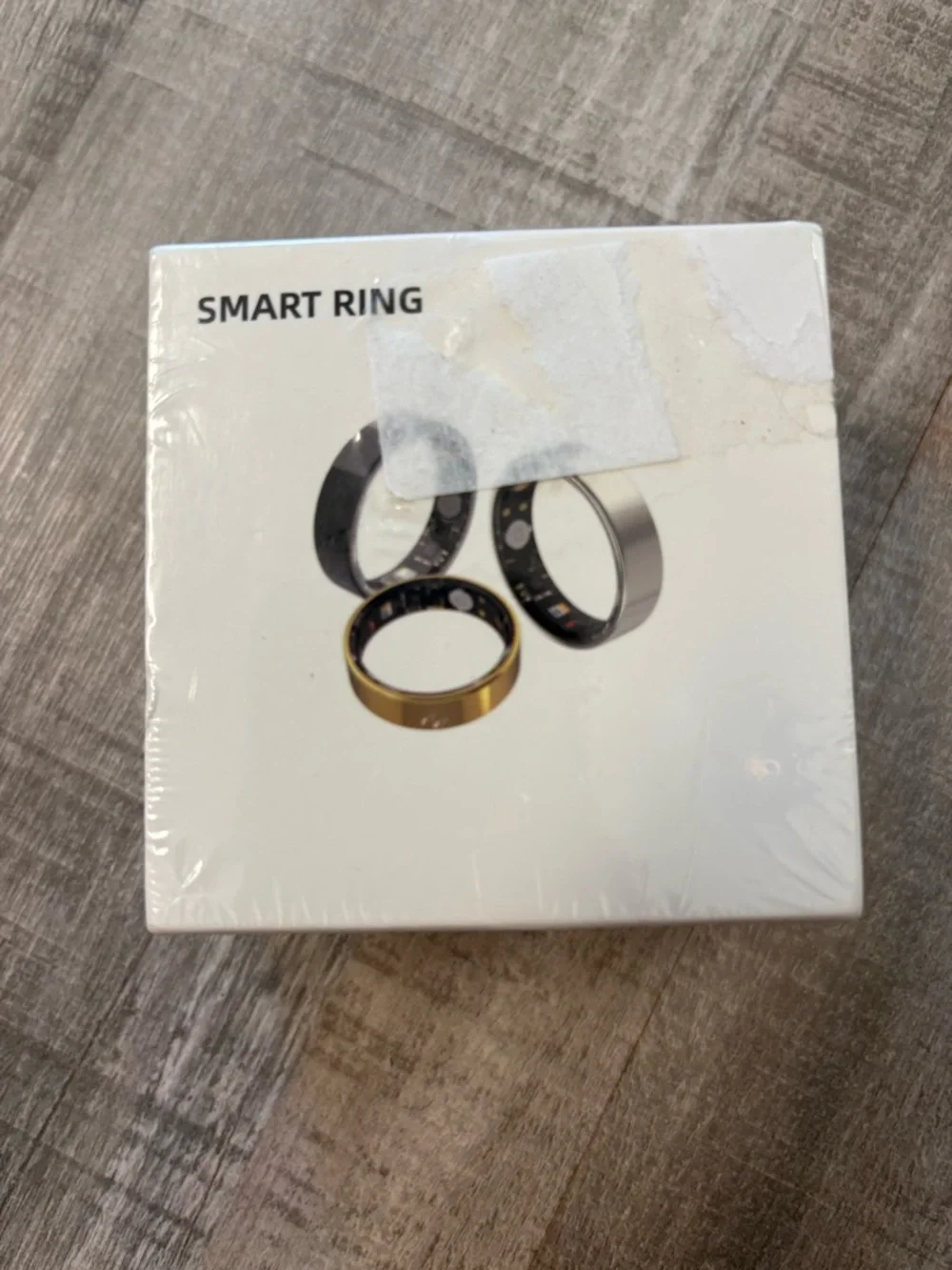Smart Ring Fitness & Heath Monitor. Size 12, Gold Stainless Steel New Seal Box